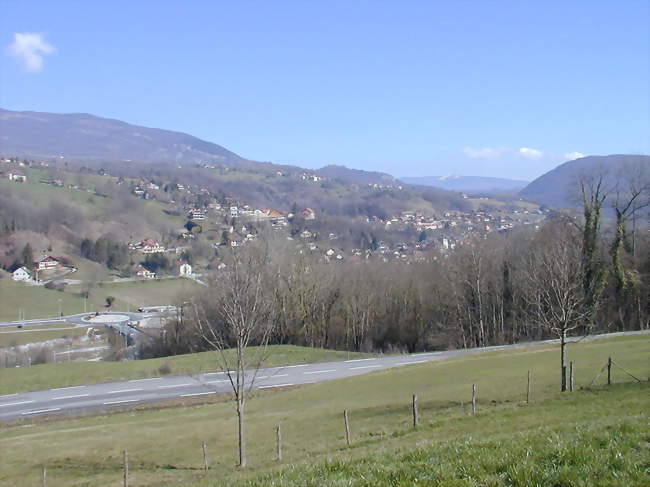 Vue sud-ouest de la commune de Frangy - Frangy (74270) - Haute-Savoie