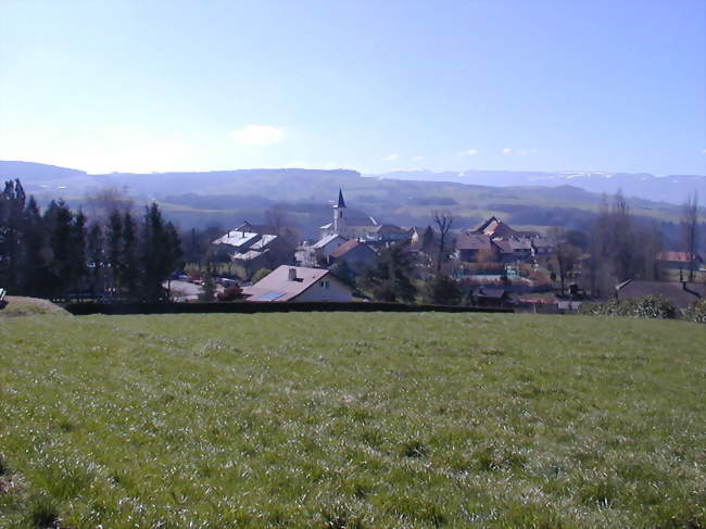 Vue de la commune depuis les pentes du Mont de Musièges - Musièges (74270) - Haute-Savoie