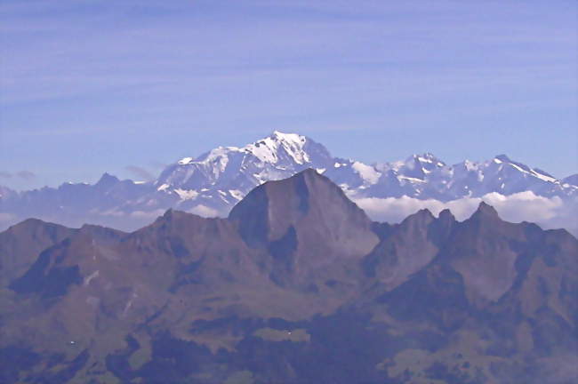 Vue du Mont-Blanc depuis Saint-Ferréol - Saint-Ferréol (74210) - Haute-Savoie