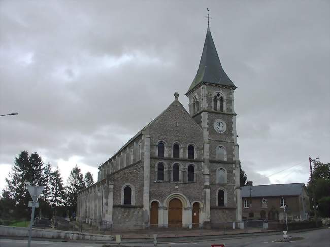L'église Saint-Wandrille, détruite en 2012 - Berville (76560) - Seine-Maritime