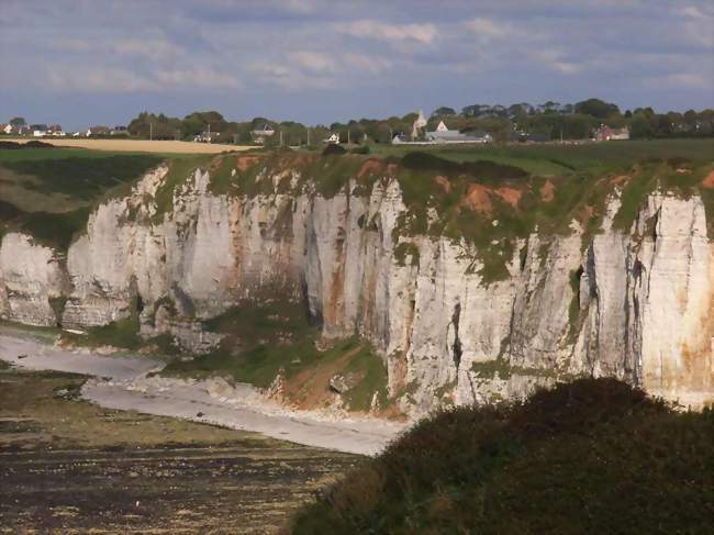 Criquebeuf-en-Caux, vu depuis Yport - Criquebeuf-en-Caux (76111) - Seine-Maritime