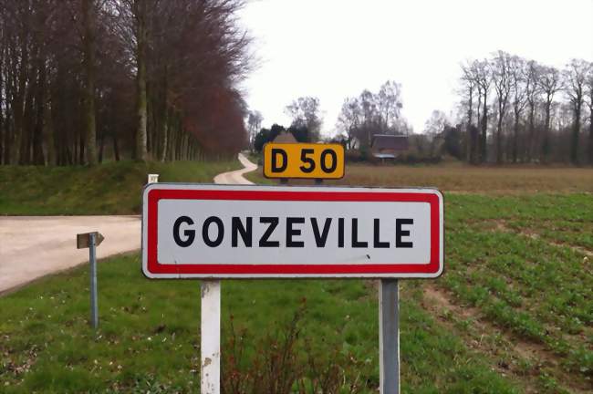 Panneau de la commune - Gonzeville (76560) - Seine-Maritime