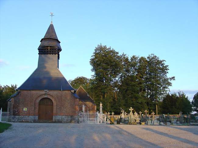 L'église et cimetière - Ouville-l'Abbaye (76760) - Seine-Maritime