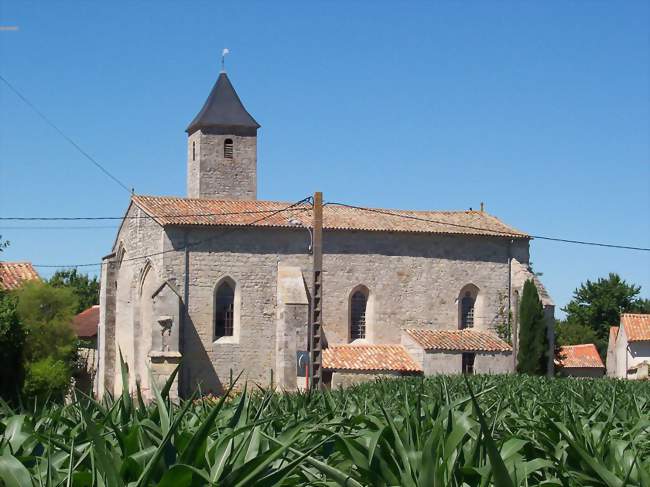 L'église de Saint Martin d'Entraigues - Fontenille-Saint-Martin-d'Entraigues (79110) - Deux-Sèvres