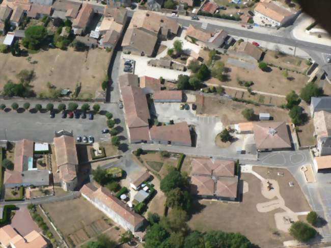 Vue aérienne du village