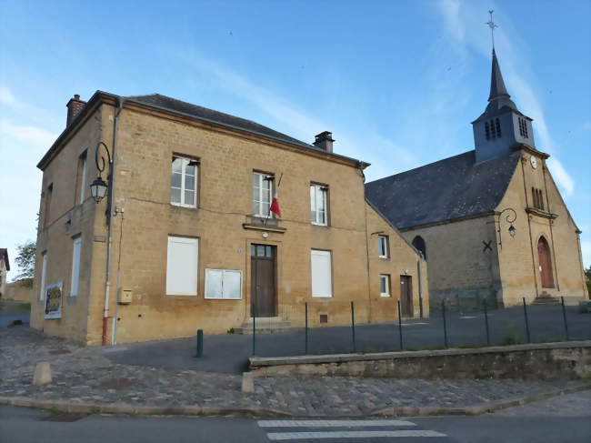 Mairie et église - Belval (08090) - Ardennes