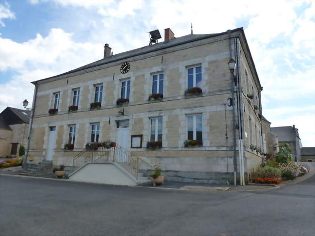 La mairie à Flaignes - Flaignes-Havys (08260) - Ardennes