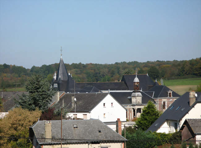 Panorama sur les toits de l'église et de l'hôtel-de-ville - Liart (08290) - Ardennes