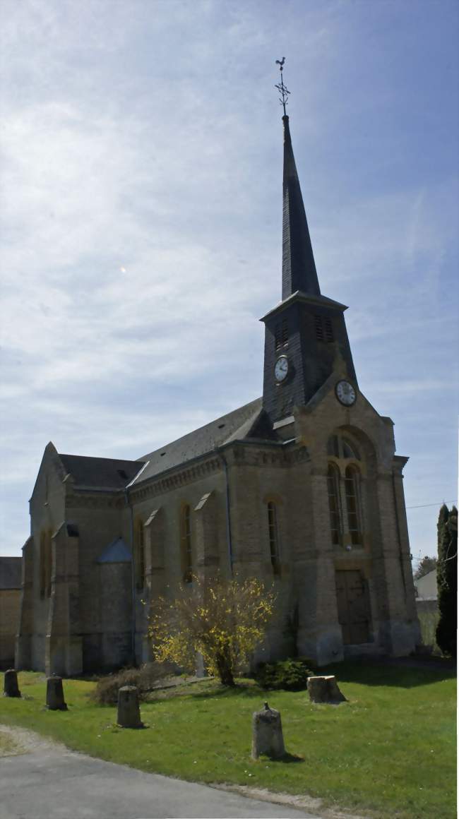 Vue de l'église  - Mont-Saint-Remy (08310) - Ardennes