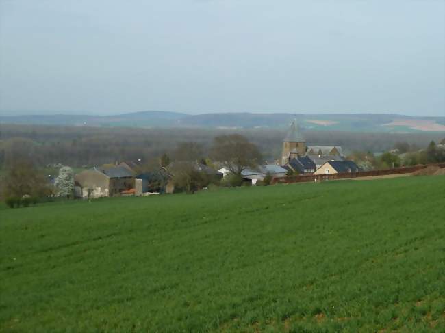 Tannay, vue depuis la route vers Stonne - Tannay (08390) - Ardennes