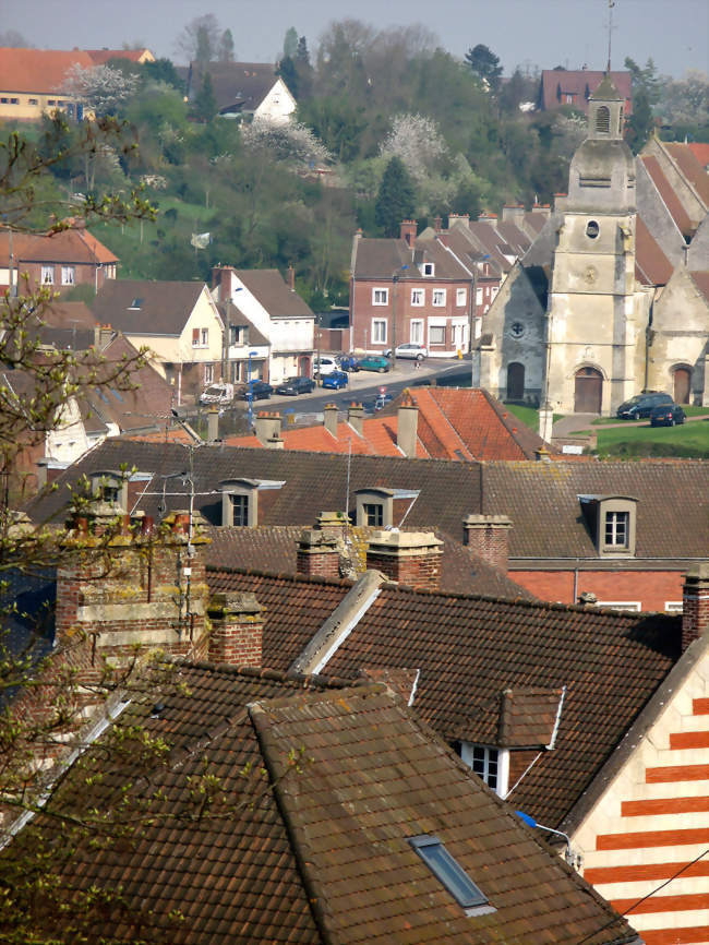 Panorama d'Airaines avec l'église Saint-Denis - Airaines (80270) - Somme