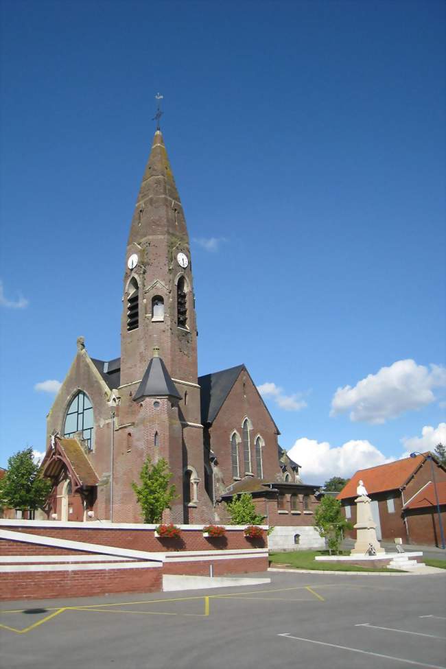 L'église de Bouzincourt - Bouzincourt (80300) - Somme