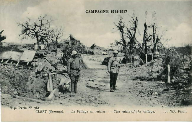 Cléry-sur-Somme, le village dévasté pendant la Première Guerre mondiale - Cléry-sur-Somme (80200) - Somme