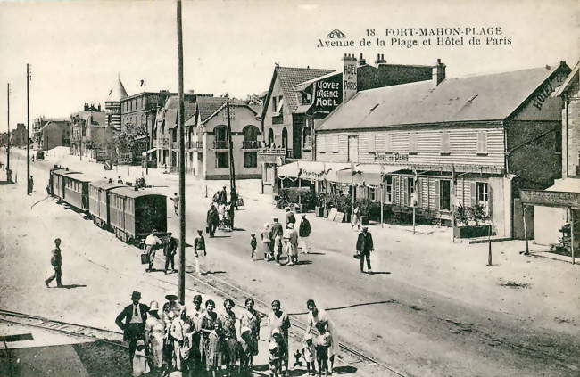 Le tramway, au début du XXe siècle - Fort-Mahon-Plage (80120) - Somme