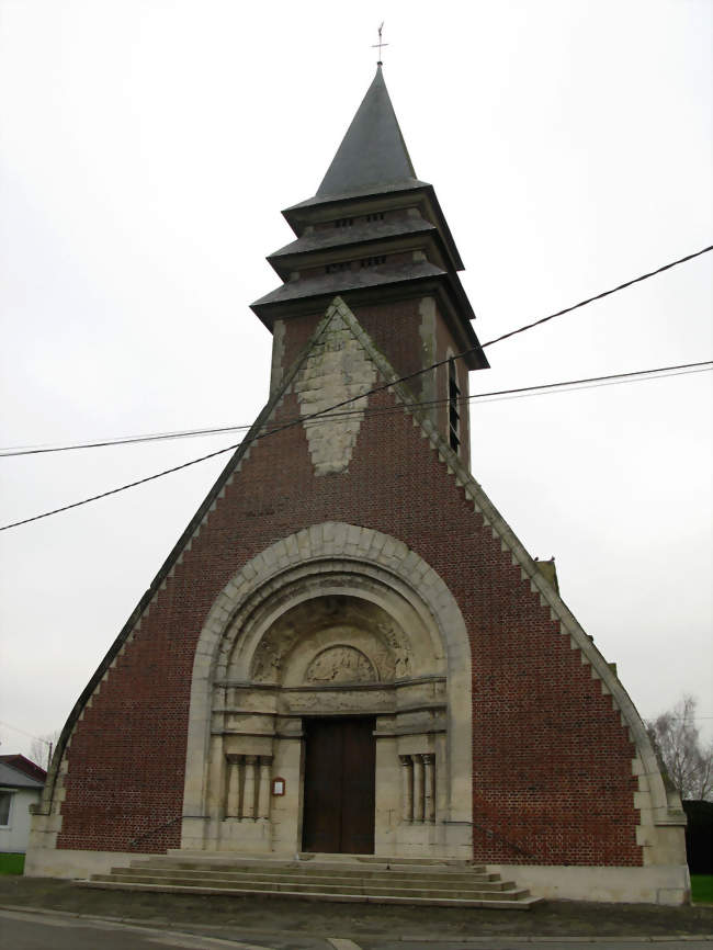 L'église Saint-Etienne - Mesnil-en-Arrouaise (80360) - Somme