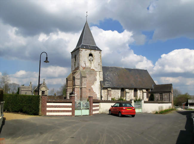 L'église et le cimetière - Ochancourt (80210) - Somme