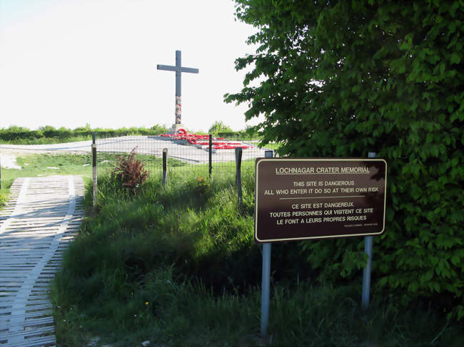 Trou de mine, entrée du site - Ovillers-la-Boisselle (80300) - Somme