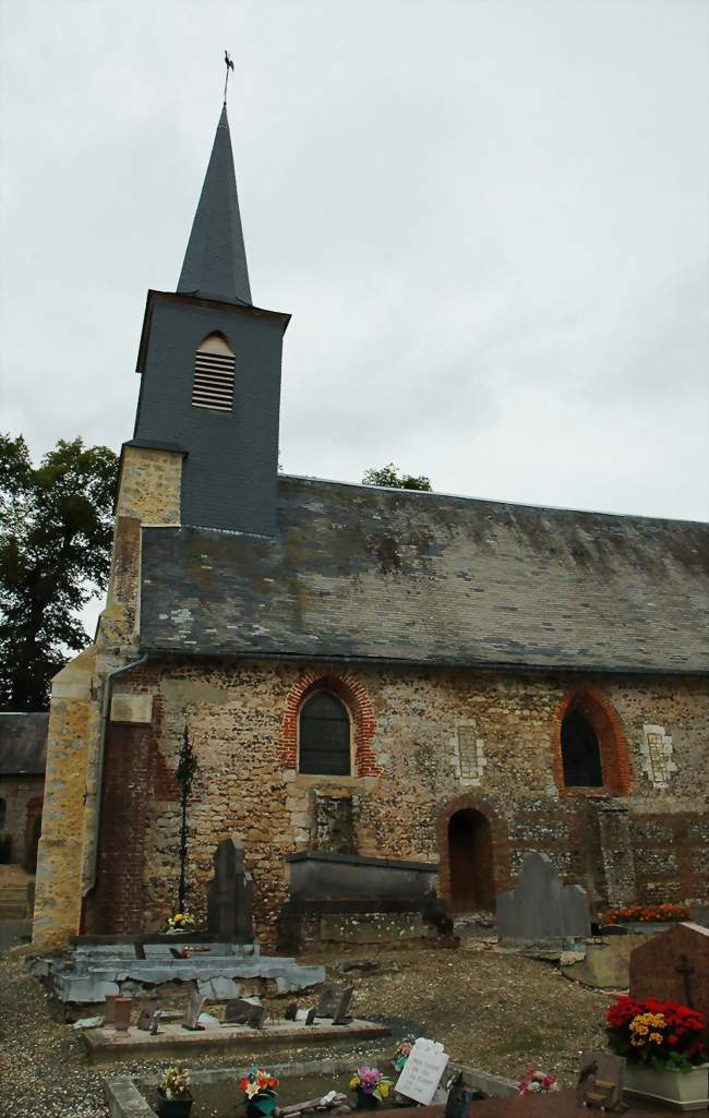 L'église est dans le cimetière - Tufles (80870) - Somme