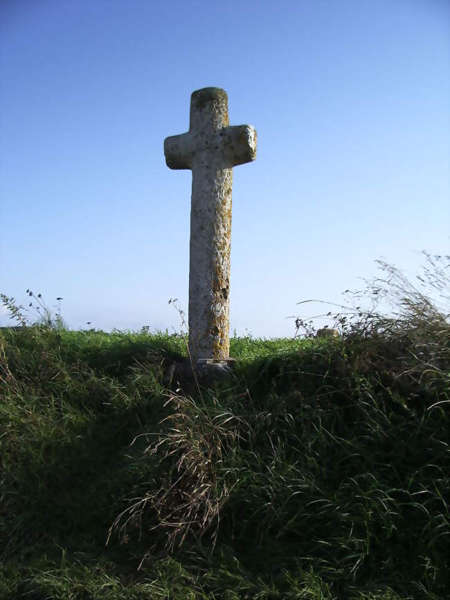 Une des croix de tuf typiques du Vimeu - Woignarue (80460) - Somme
