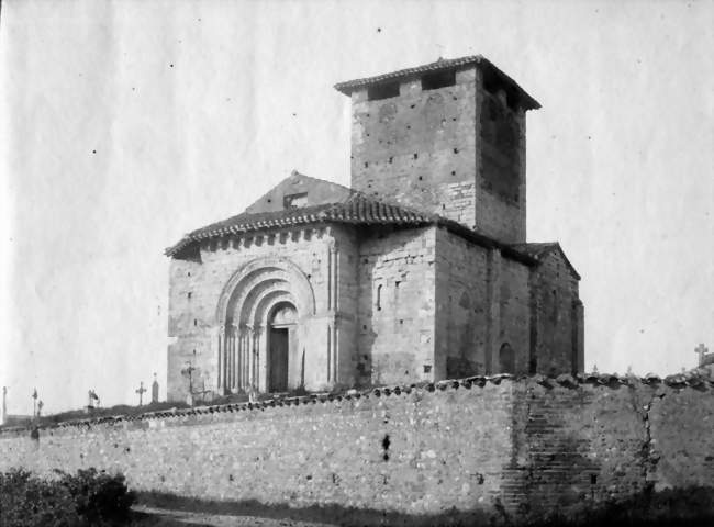 L'église Saint-Michel par Eugène Trutat en 1884 - Lescure-d'Albigeois (81380) - Tarn