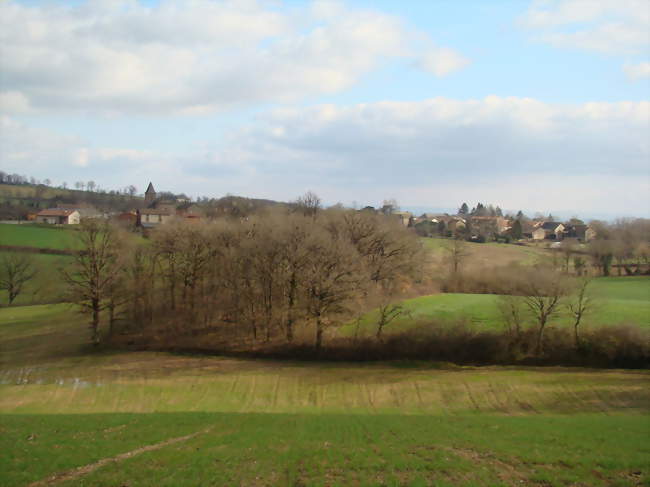 Le village vu de la route de Saint-Christophe - Le Ségur (81640) - Tarn
