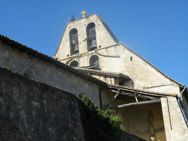 L'église depuis le bas du rempart - Lachapelle (82120) - Tarn-et-Garonne