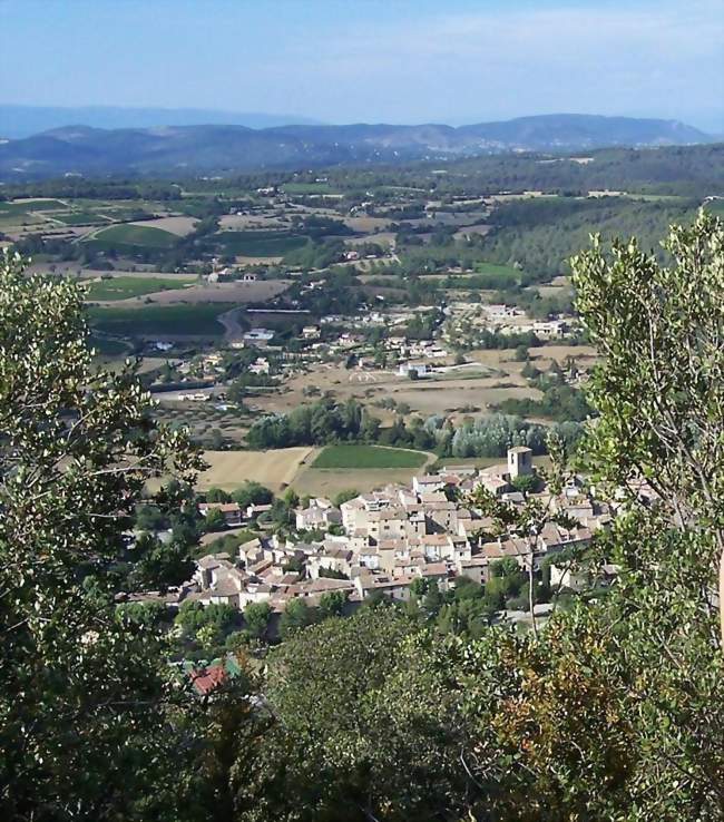 Beaumont-de-Pertuis - vue depuis la montagne sainte-Croix (été 2007) - Beaumont-de-Pertuis (84120) - Vaucluse