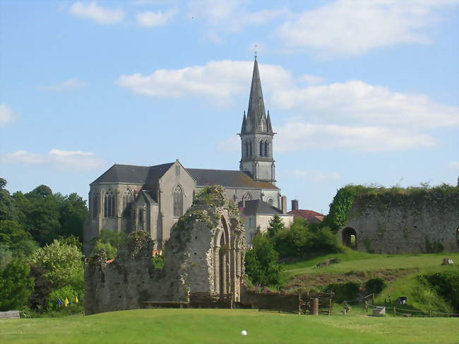 Eglise vue du Château de Tiffauges
