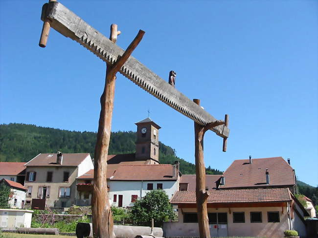 Le passe-partout, emblème des bûcherons - Allarmont (88110) - Vosges