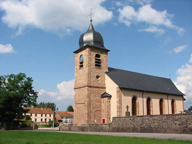 La mairie et l'église Saint-Denis - La Bourgonce (88470) - Vosges