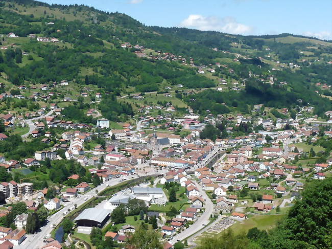 Le centre vu de la Roche du Daval - La Bresse (88250) - Vosges