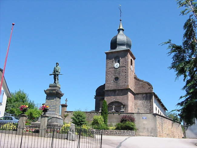 Église et monument aux morts - Colroy-la-Grande (88490) - Vosges