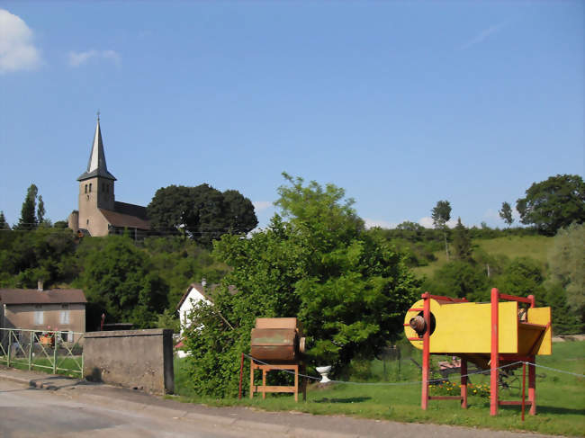 Vue depuis le sud-est sur Domèvre - Domèvre-sur-Durbion (88330) - Vosges