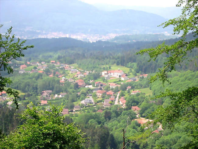 Nayemont au premier plan, Saint-Dié au second - Nayemont-les-Fosses (88100) - Vosges