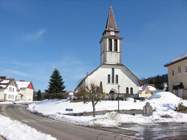 Le centre de Xonrupt à la fin de l'hiver - Xonrupt-Longemer (88400) - Vosges