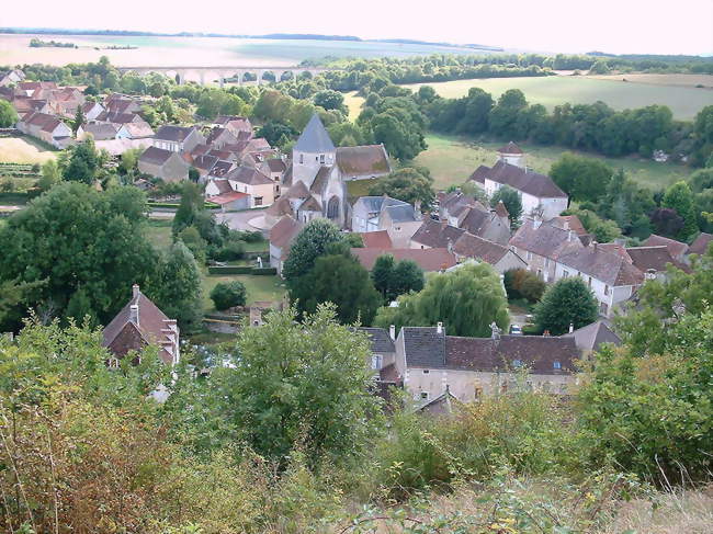 Vue depuis le château - Druyes-les-Belles-Fontaines (89560) - Yonne