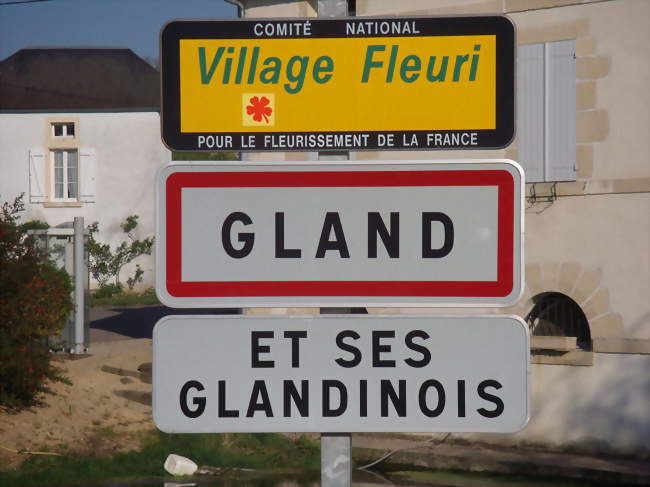 Panneaux indicateurs à l'entrée de Gland - Gland (89740) - Yonne