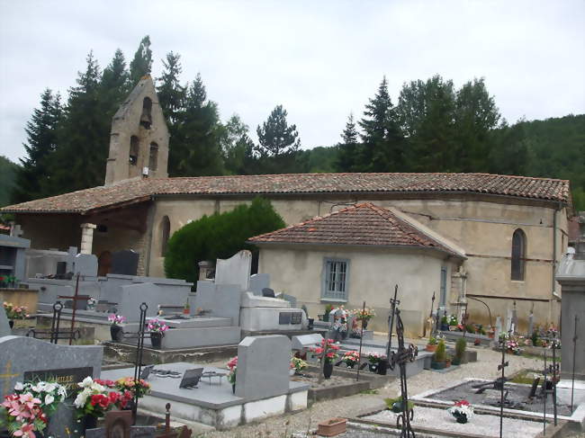 Vue de léglise de l'Aiguillon - L'Aiguillon (09300) - Ariège