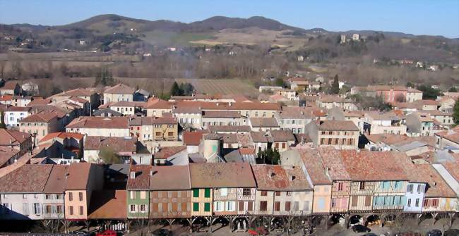 Vue de Mirepoix du clocher de la cathédrale - Mirepoix (09500) - Ariège