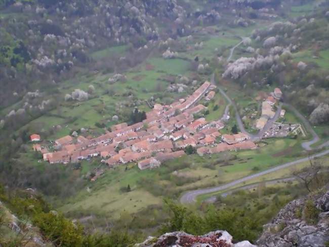 Le village vu depuis le château - Montségur (09300) - Ariège