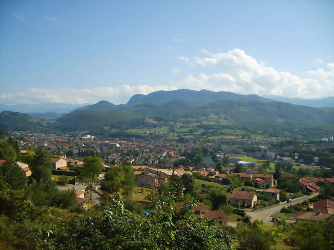 Vue générale, au fond le massif de Sourroque - Saint-Girons (09200) - Ariège