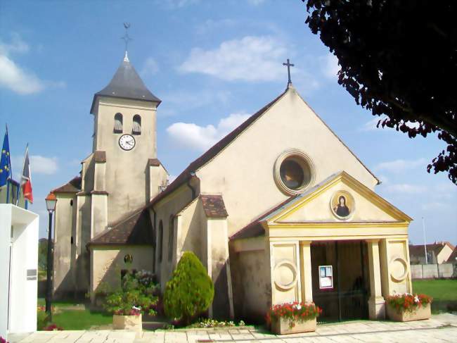 L'église Saint-Martin, façade occidentale et portail - Baillet-en-France (95560) - Val-d'Oise