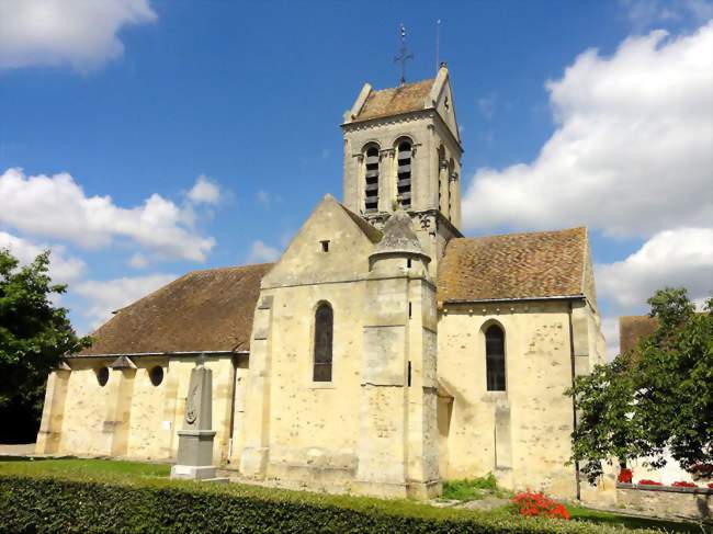 L'église Saint-Crépin-et-Saint-Crépinien, vue depuis le sud - Bréançon (95640) - Val-d'Oise