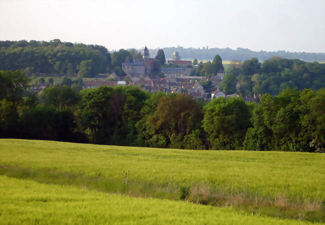 Vue du village depuis la chaussée Jules César à Courcelles-sur-Viosne - Montgeroult (95650) - Val-d'Oise