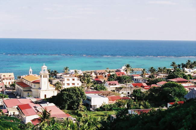 Vue du bourg à Capesterre - Capesterre-de-Marie-Galante (97140) - Guadeloupe