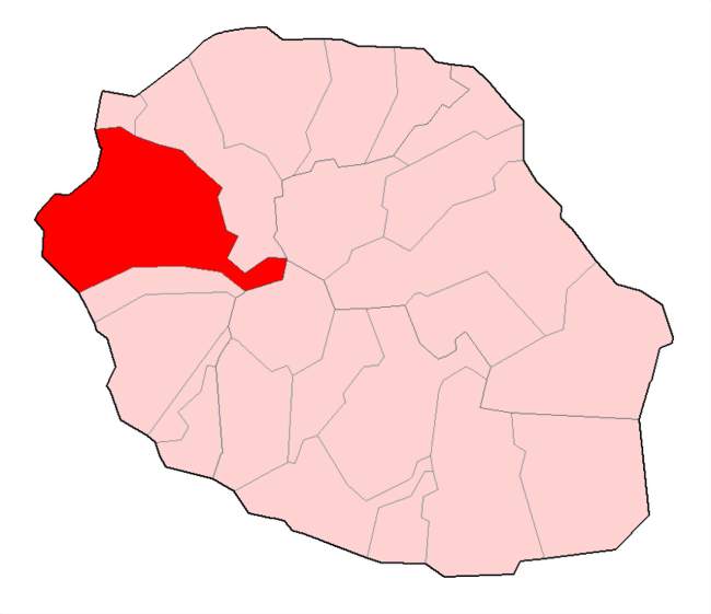Localisation de la commune sur l'île de La Réunion - Saint-Paul (97460) - La Réunion