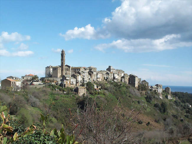 Vue du village de Venzolasca di Casinca en 2002 - Venzolasca (20215) - Haute-Corse