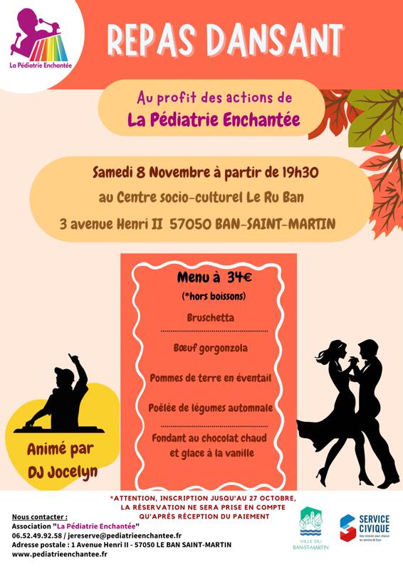 Repas Dansant de La Pédiatrie Enchantée