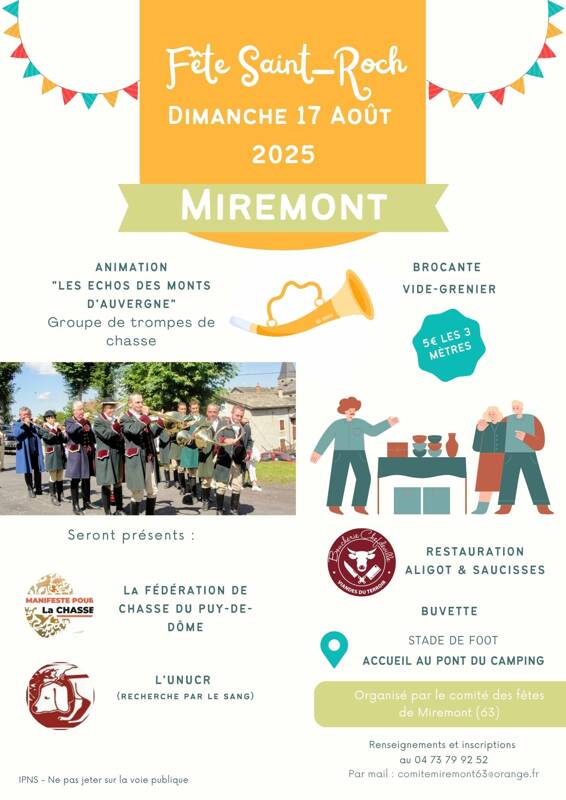 fete st roch miremont