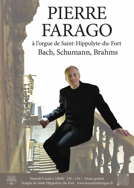 Pierre Farago à l’orgue de Saint-Hippolyte-du-Fort